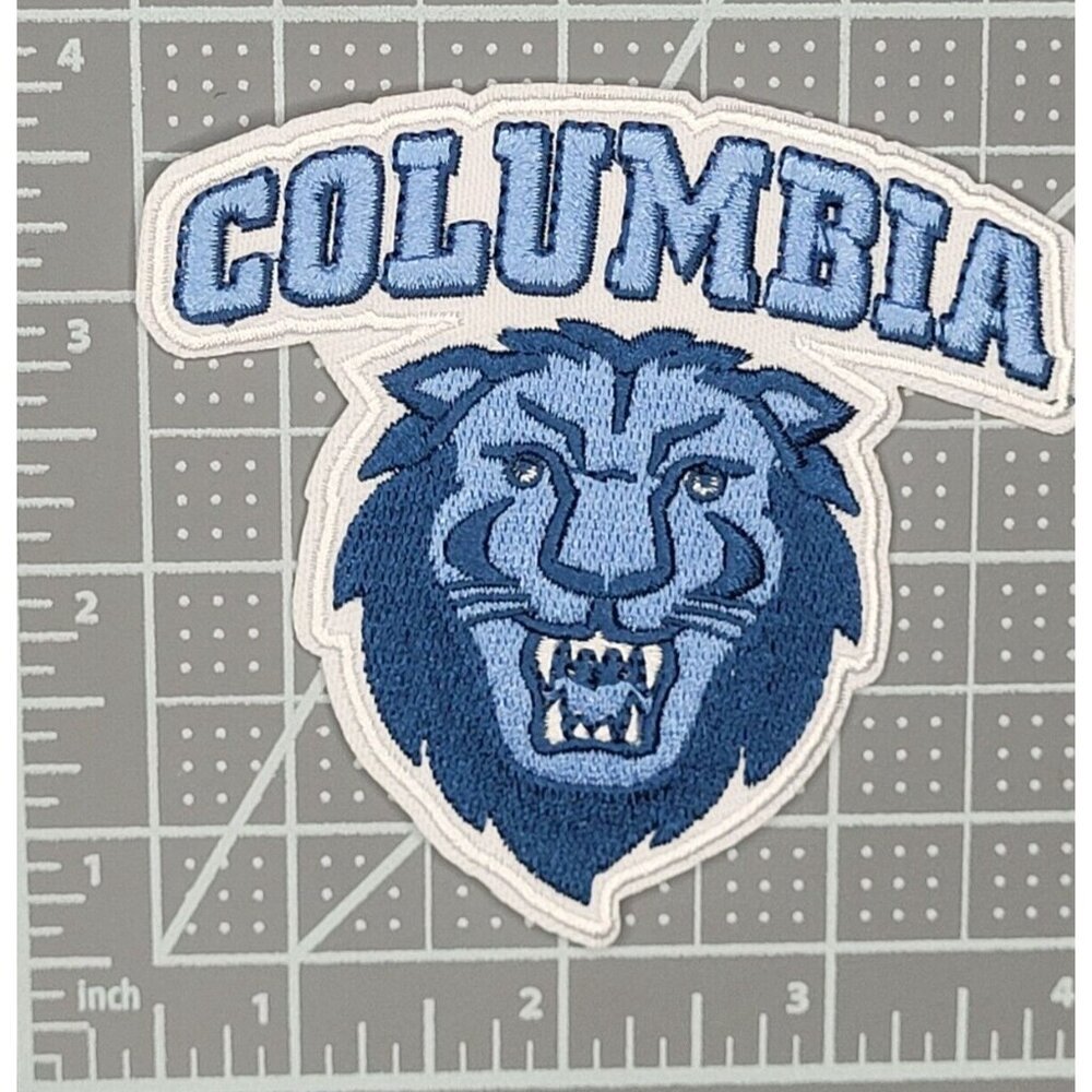 Columbia University LionsTeam Logo Embroidered 3in Iron / Sew-On Patch - Picture 2 of 3